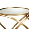 Baxton Studio Desma Glam and Luxe Gold Finished Metal and Mirrored Glass End Table 177-11195-Zoro - alternate 5